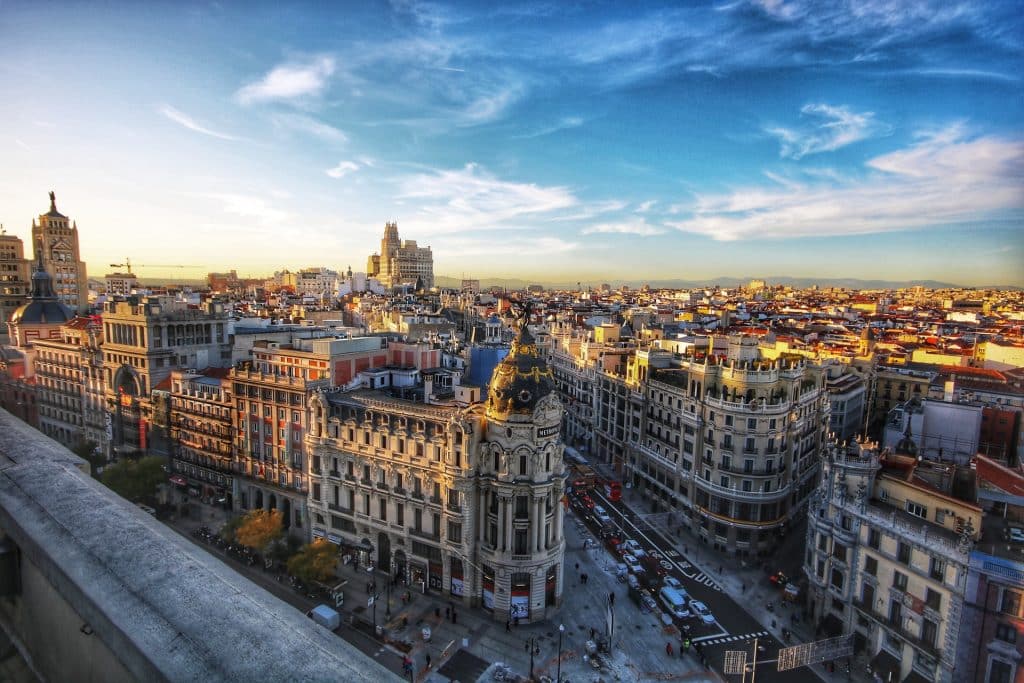 Vista para Madrid, capital de Espanha