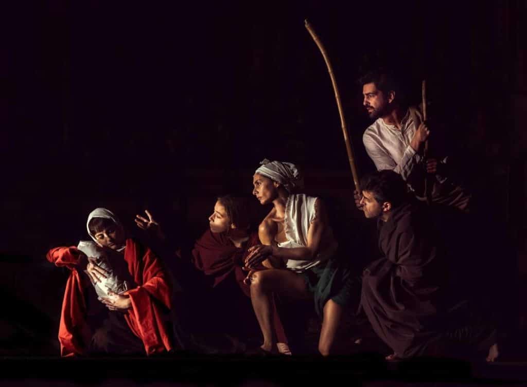 Em dezembro, há uma recriação de 21 quadros vivos de Caravaggio, no Porto