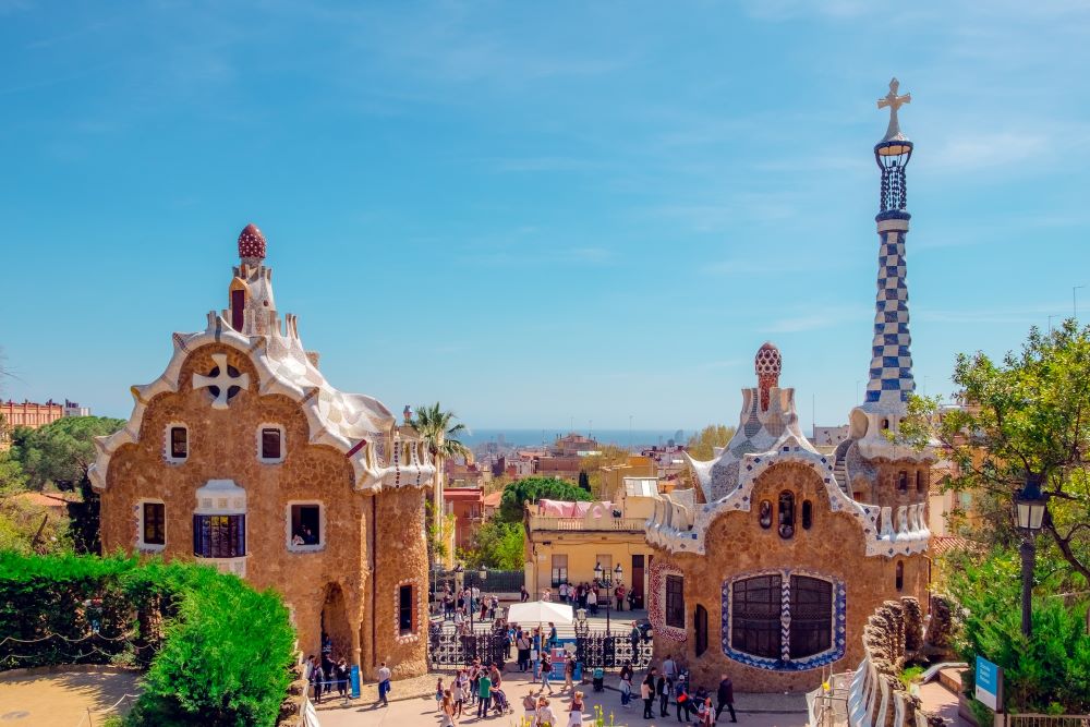 Vsita para o famoso Parque Guell, em Barcelona