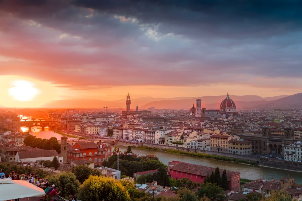 Vista para Florença, uma das cidades mais românticas da Europa