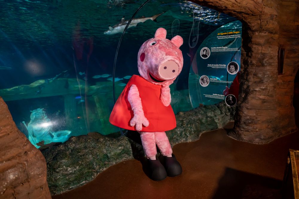 vOs mais novos podem conhecer a Peppa Pig no SEA Life Porto